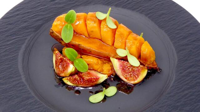Roasted sweet potato and figs