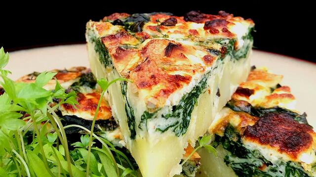 Spinach and Motti Cress frittata
