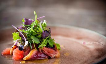 Grapefruit Duck Yuzu Honey Salad
