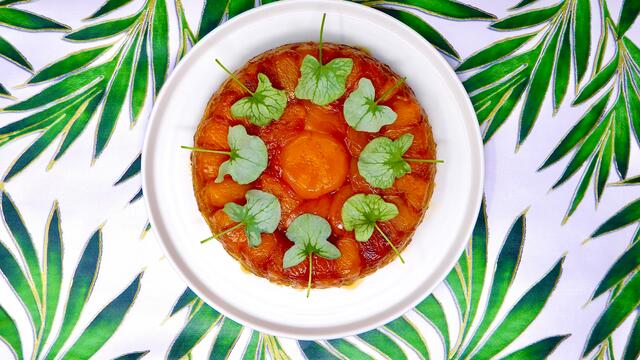 Abrikoos tarte tatin