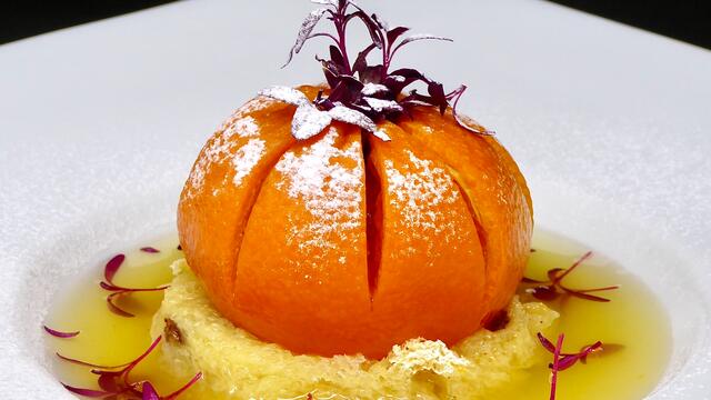 Gekonfijte clementine en panettone