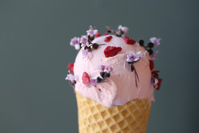 IJshoorntje van Callebaut®'s Ruby chocolade met Zallotti Blossom