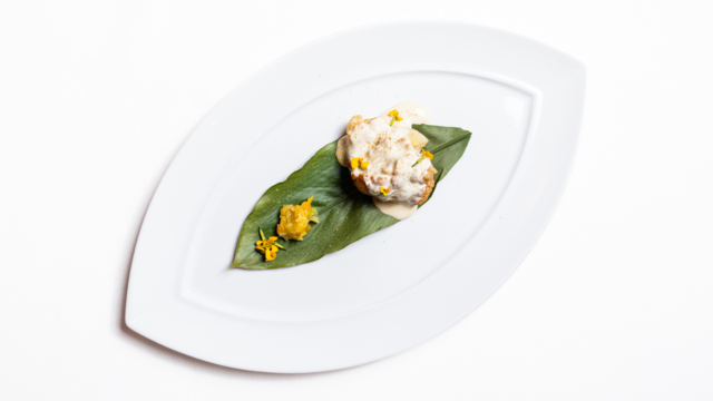 Gegratineerde Bloemkool met Anise Blossom, Kumquatcompote en Cardamom Leaves
