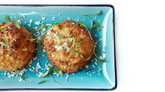 Coconut Macaroons with Ghoa Cress