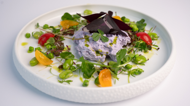 Lente Salade met Rodekool Yka Leaves Schuim