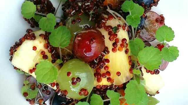 Exotic quinoa fruit salad