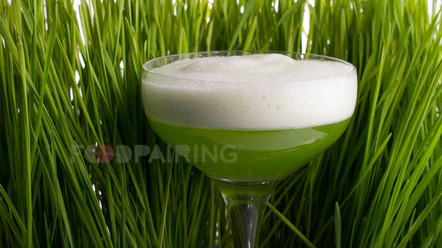 "Green Dutch Lady" cocktail met Wheatgrass