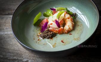 Lobster Salad with Spiced Pink Grapefruit, Peppers, Fennel and Quinoa