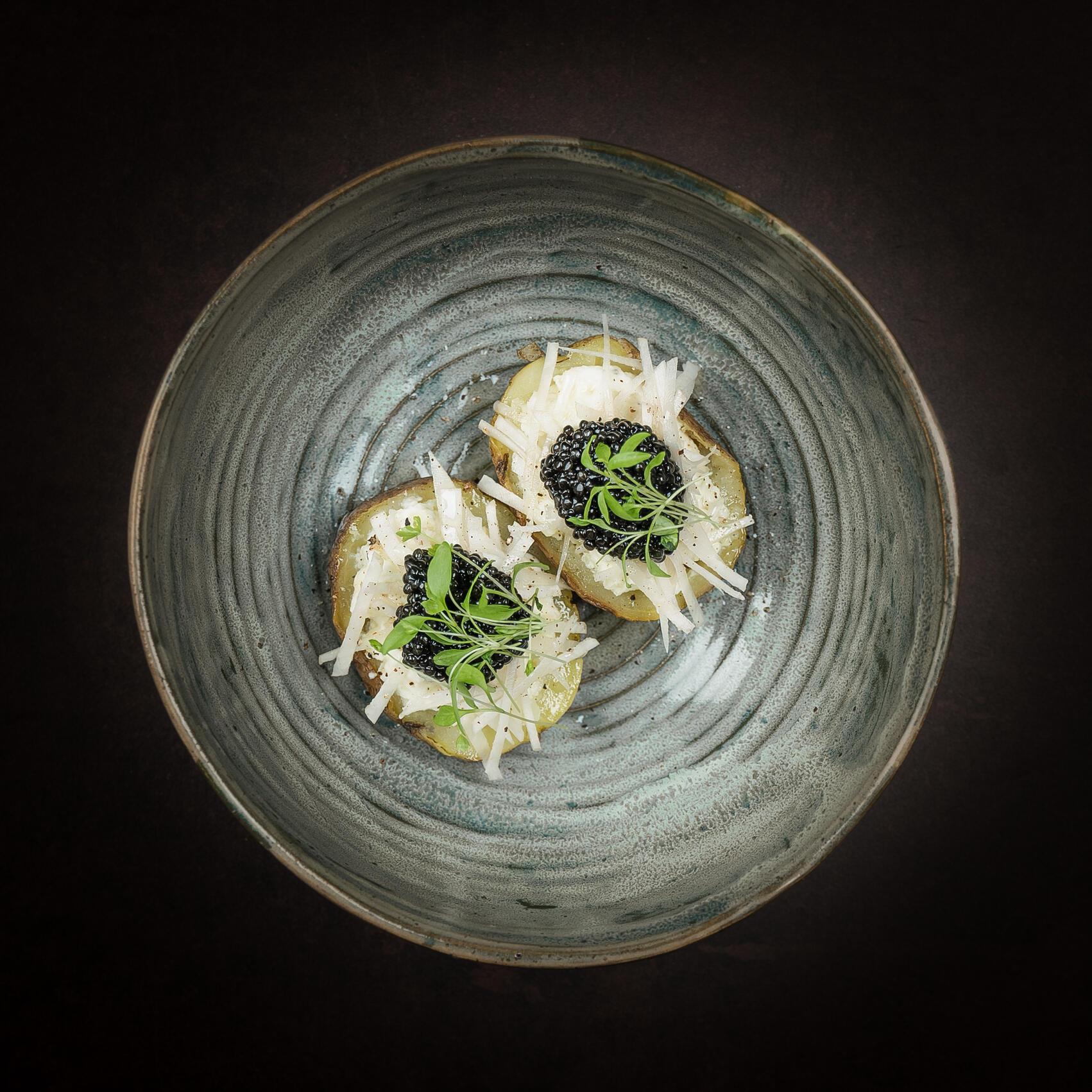 Butternut squash tagliatelle and Gorgonzola cheese - Koppert Cress