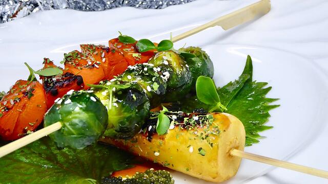 Yakitori aux légumes