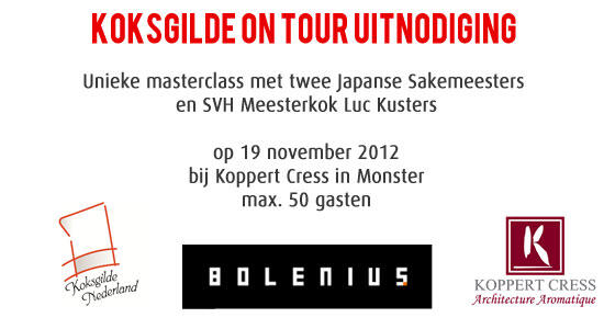 Koksgilde On Tour – Masterclass sakemeesters en Luc Kusters