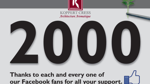 Milestone: 2000 Koppert Cress Fans on Facebook