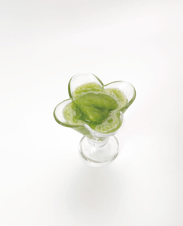 Wheat Grass crushed-ice granita